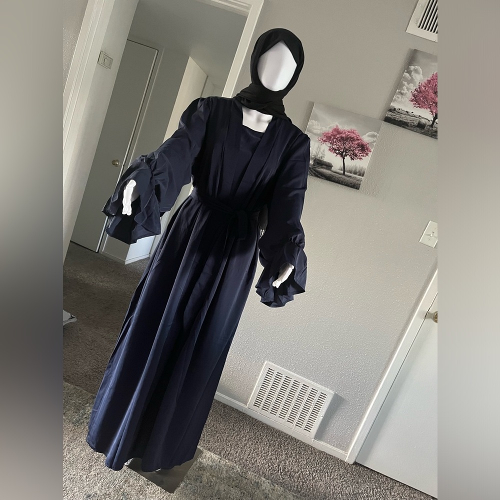 2peice set dress and abaya😍hijab abaya khimar niqab jilbab scarf